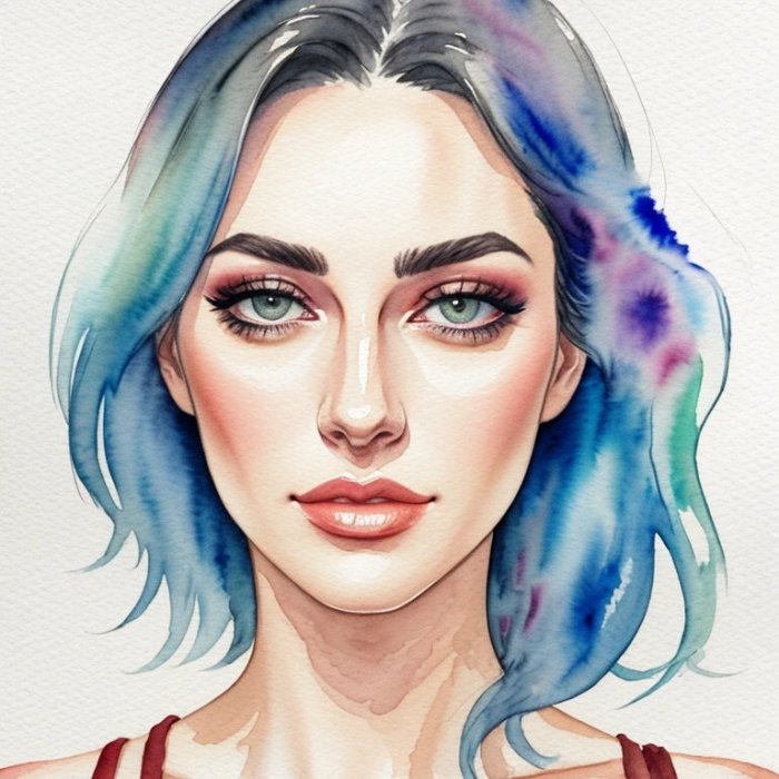 Watercolor Art: Features, Advantages and Difficulties of Painting. Watercolor Portrait